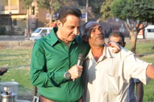 صور الاعلامى طارق علام فى برنامج كلام من دهب وأسئلة الشارع